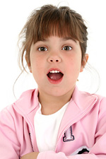 Sprachübung eines Kindes Sprachübung eines Kindes